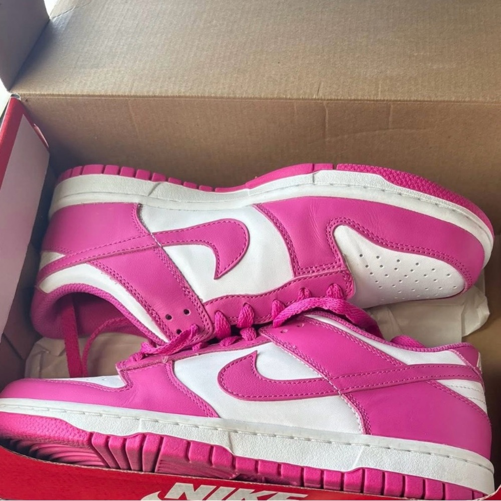 Nike Kids Fuchsia and White Sneakers